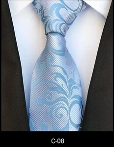 Men's Hi Tie brand smart tie. One tie blue with silver detail. - Picture 1 of 7
