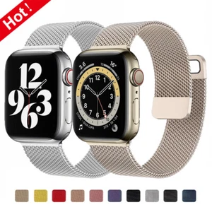 Magnetic Loop Band Strap Metal For Apple Watch Ultra2 49mm Series 10 9 8 7 6 5 4 - Picture 1 of 18