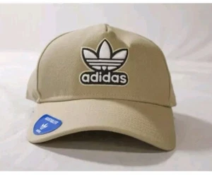 Adidas Originals Men's A Frame Men's Adjustable Snapback Hat EJ1 Natural OSFM  - Picture 1 of 4