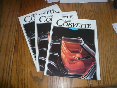Chevrolet Corvette 1980 folleto de ventas - vintage - tres por un precio Foto 1 de 4