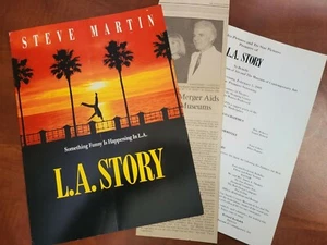 L.A. Story Original 1991 Weltpremiere Film Programm Konvolut - Bild 1 von 7