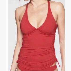 Athleta Red Side Scrunch Swim Tank Red Size XS - Picture 1 of 12