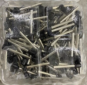 BM 00605 Insulated End Sleeve/Bootlace Lug, 1.5mm2/16 AWG, Black, 250 Pc's Pkt - Picture 1 of 4