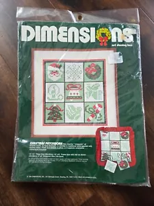 Vintage Dimensions Kit #8611 Christmas Patchwork Pillow Ornaments NIP - Picture 1 of 5