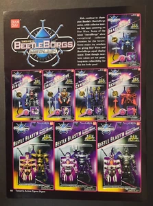 Saban's BEETLEBORGS Metallix Bandai Toys 1990's ~ Magazine Preview Page/PRINT AD - Picture 1 of 1