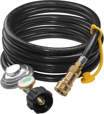 DOZYANT 12ft Propane Hose Regulator with Tank Gauge Compatible with Mr Heater - Image 1 of 4