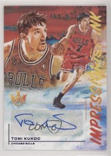 2021-22 Panini Court Kings Impressionist Ink Violet /35 Toni Kukoc #II-19 Auto