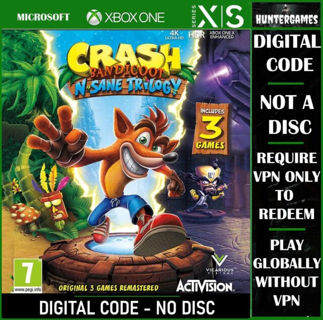 Jogo Crash Bandicoot N. Sane Trilogy - Xbox One Seminovo - Sl Shop