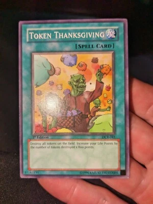 Yugioh Token Thanksgiving DCR-041 Common 1st Edition  - Image 1 of 4