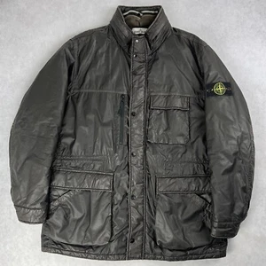Stone Island 30th Anni Mussola Gommata Field Jacket 2XL Coat Brown 3615 - Picture 1 of 6