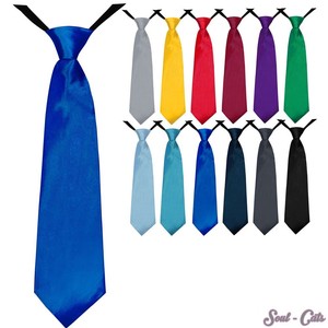 Kinder Krawatte 35 cm Jungen vorgebunden Seiden Look Hochzeit Kommunion  