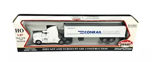 #18006 Model Power HO 1/87 Conrail Mercury Semi Truck Tractor w/STD Box Trailer - Picture 1 of 3