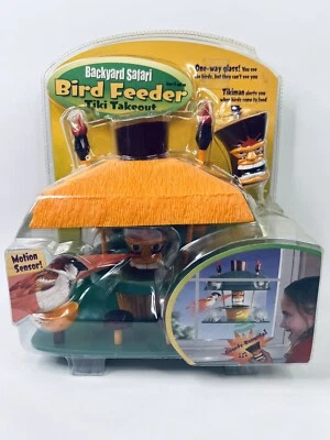 Alimentador de aves de safari en el patio trasero Tiki para llevar con sensor de movimiento y vista unidireccional - Nuevo Foto 1 de 4