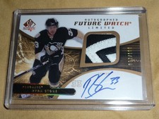 2008-09 SP Authentic RYAN STONE RC  Auto Future Watch 2CLR Patch FW Rookie 3/100