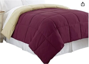 Amrapur Down Alternative Reversible Qn Sz Comforter Anemone/Wheat 2DWNCMFG-AWT- - Picture 1 of 1