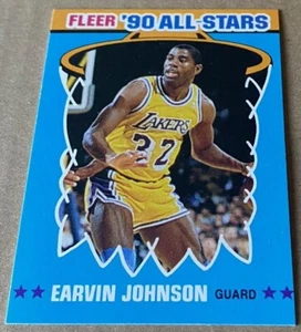 MAGIC JOHNSON  HOF 1990-91 FLEER ALL-STARS Card #4 NM-MT Condition - Picture 1 of 2