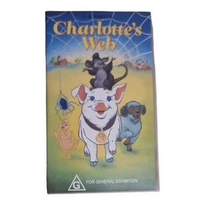 CHARLOTTE'S WEB VHS TAPE Animated Rare - Imagen 1 de 2