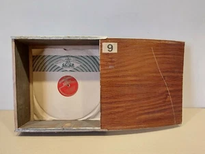 Soviet vintage homemade wooden box for gramophone records. USSR Handmade - Picture 1 of 12