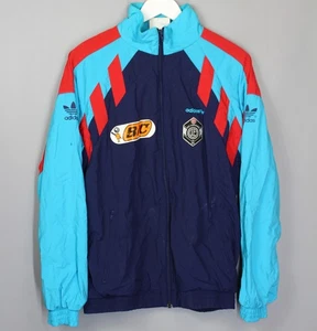 LUGANO FC SWITZERLAND 1988 1989 JACKET WARM UP PLAYER ISSUE ADIDAS VINTAGE - Picture 1 of 7