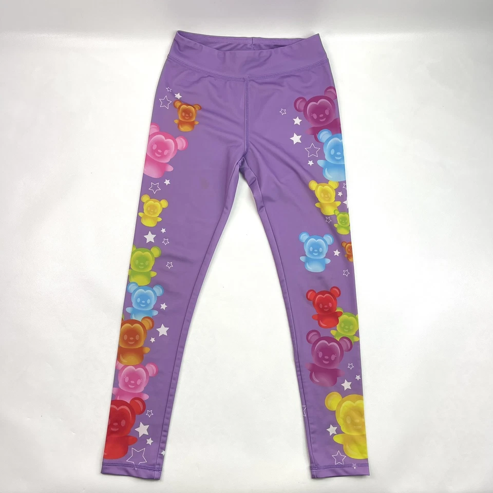 Disney Osos de Goma Mickey Mouse Púrpura Leggings Niñas Talla 9-10 Informales Foto 1 de 4