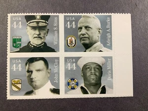 Scott #4440/3...44 Cent...Distinguished Sailors...Block of 4 - Picture 1 of 1