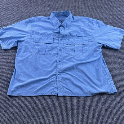 Clearwater Outfitters Mens XL Fishing Vented Short Sleeve Shirt Button Up - Image 1 of 4