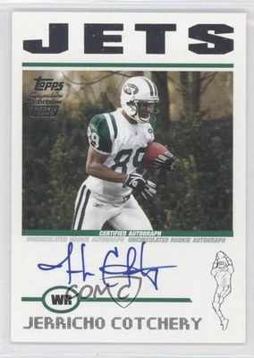 2004 Topps Signature Edition /1499 Jerricho Cotchery #84 Rookie Auto RC - Image 1 of 2