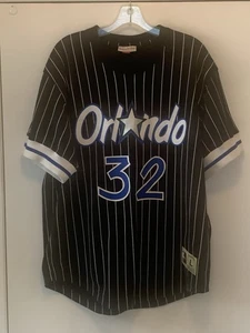 ORLANDO MAGIC JERSEY SHOOTING SHIRT MITCHELL & NESS RETRO SHAQ #32 L/44 NOS - Picture 1 of 13