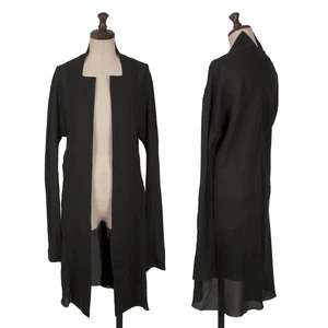 Yohji Yamamoto FEMME Silk Dolman Buttonless Long Jacket Size 2 (K-163146) - Bild 1 von 12