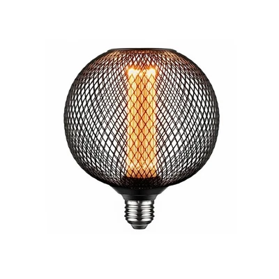 LED Decorative Light Bulb | Black Metal Cage Vintage Edison Large Light Bulb ... - Image 1 of 4