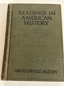 Readings In American History by David Saville Muzzey Hardback 1921 - Picture 1 of 11