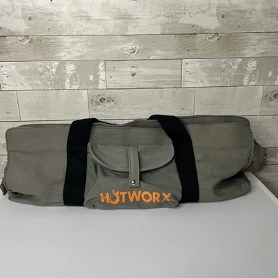 Hotworx Estera Toalla Gimnasio Bolso de Hombro Lona Yoga Equipaje de Mano Bolso Gris Solo Foto 1 de 4