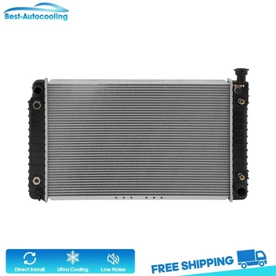 For 1996 1997-1998 GMC Chevrolet C1500 C2500 4.3L V6 5.0L 1790 Aluminum Radiator - Image 1 of 4