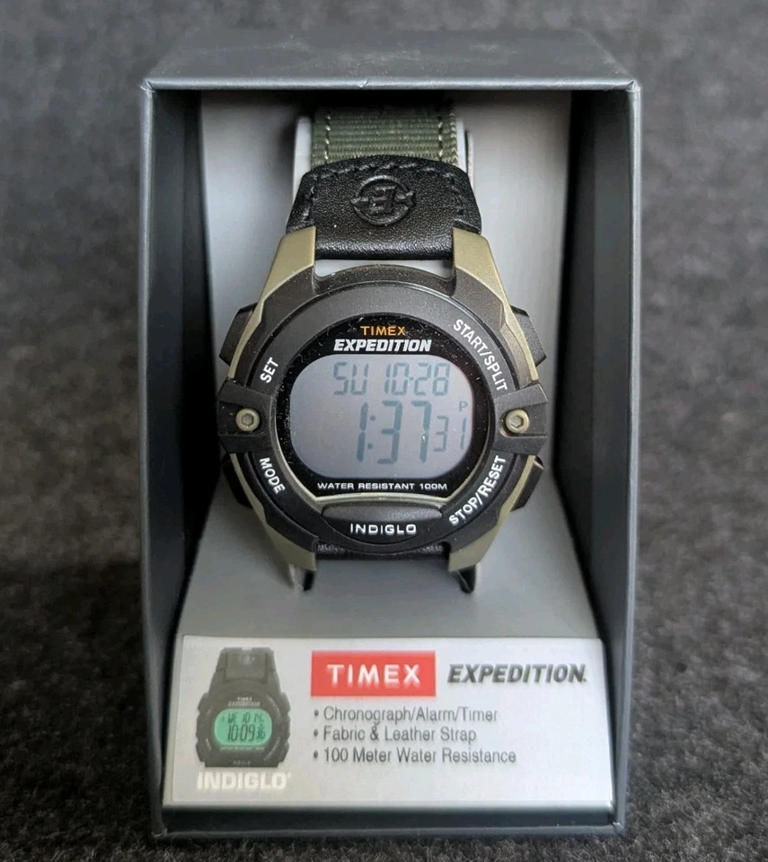 Timex Expedition Men’s Watch Indiglo BRAND 100m WR Canvas Band