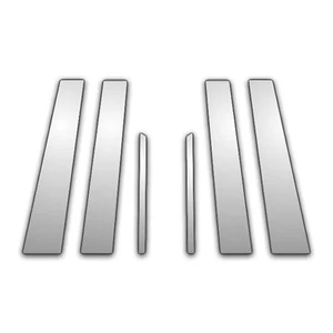 6pc Stainless Steel Pillar Post Covers for 2010-2017 Chevy Equinox - Picture 1 of 4