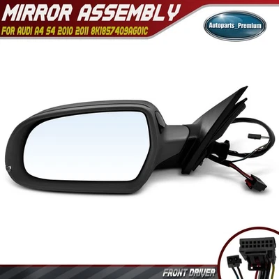 Driver LH Power Mirror w/LDW & Heated & Signal & Memory for Audi A4 S4 2010 2011 - Imagem 1 de 4