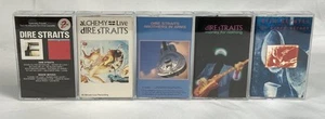 DIRE STRAITS Cassette Tape x5 Self Movies Brothers In Arms Money Street Alchemy - Imagen 1 de 15