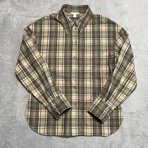 COS Hemd 8 hellbraun kariert Wolle modern Freizeit Hütte 90er Academia Preppy neutral - Bild 1 von 8