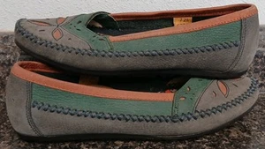 Zapatos mocasines occidentales para mujer 7N de colección Hush Puppies Easy Times de cuero punto de látigo - Imagen 1 de 8