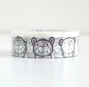 NEW The Coffee Monsterz Co TCMC Classic Animal Costume Emotis 2.0 Washi Tape - Picture 1 of 2