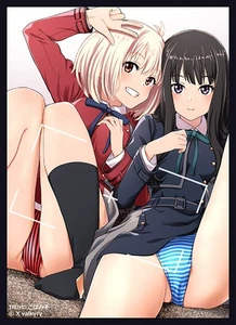 Doujin Goods Chisato & Takina Lycoris Recoil Circle Scarlet Agents Sleeve 92mm - Picture 1 of 1
