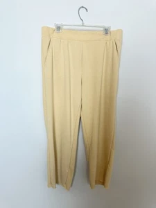 Secret Treasures Damen Cropped Jogginghose Größe L Gelb Taschen Gummibund - Bild 1 von 11