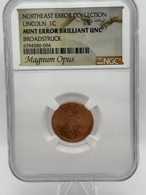 2000 Lincoln Cent - NGC Mint Error - Broadstruck - BU Penny - Random Pick Of 4 - Image 1 of 2