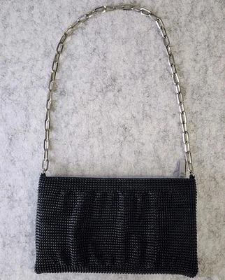La Regale черный бисером сумочки серебряная цепочка ремень вечер клатч - Изображение 1 из 4