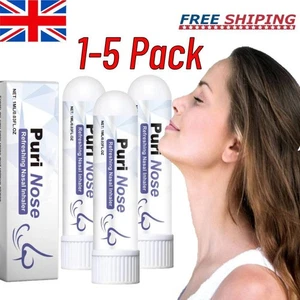 NEW 1-5 Pack Purinose Inhaler Nasal,Soothing Nasal, Refreshing Nasal Inhaler 1ML - Picture 1 of 9