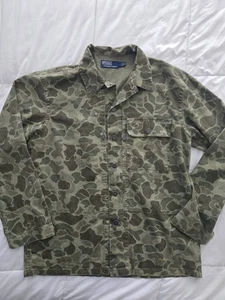 Polo Ralph Lauren Herringbone Military Army Camo Camouflage Jacket Medium  - Bild 1 von 3