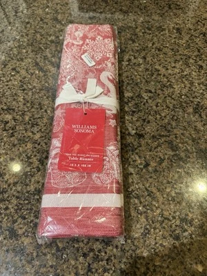 Corredor de mesa Williams Sonoma 'Twas the Night Before Christmas Jacquard - Nuevo con etiquetas Foto 1 de 4
