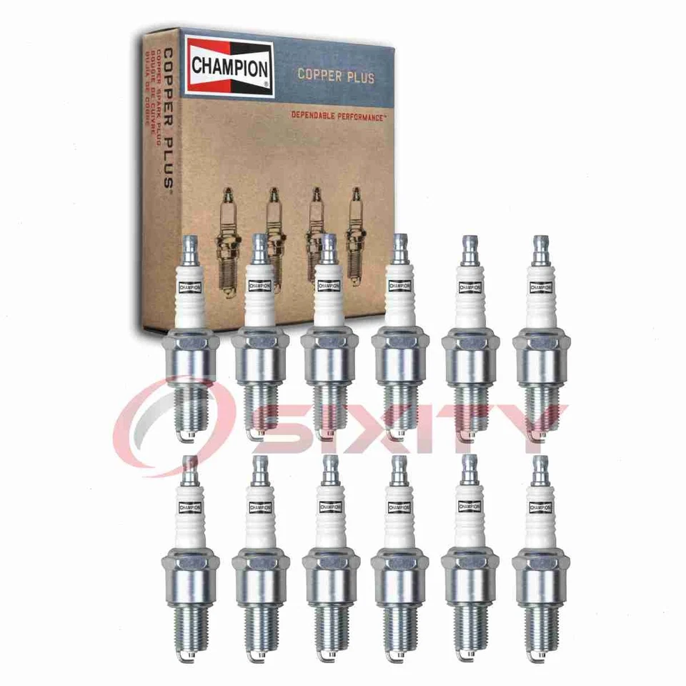 12 bujías Champion Copper Plus para 1974 Panther DeVille 5,3 L V12 vb Foto 1 de 4