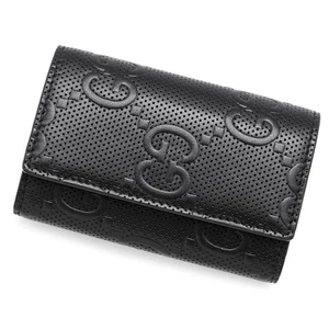 GUCCI GG Embossed 6-Key Case Leather Black 625565 - Bild 1 von 16