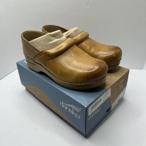 Zoccoli professionali Dansko scarpe donna taglia 39 pelle miele invecchiata slip on - Foto 1 di 15
